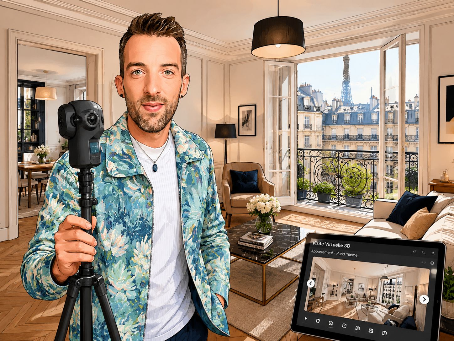 Visite virtuelle d'appartement à Paris 11